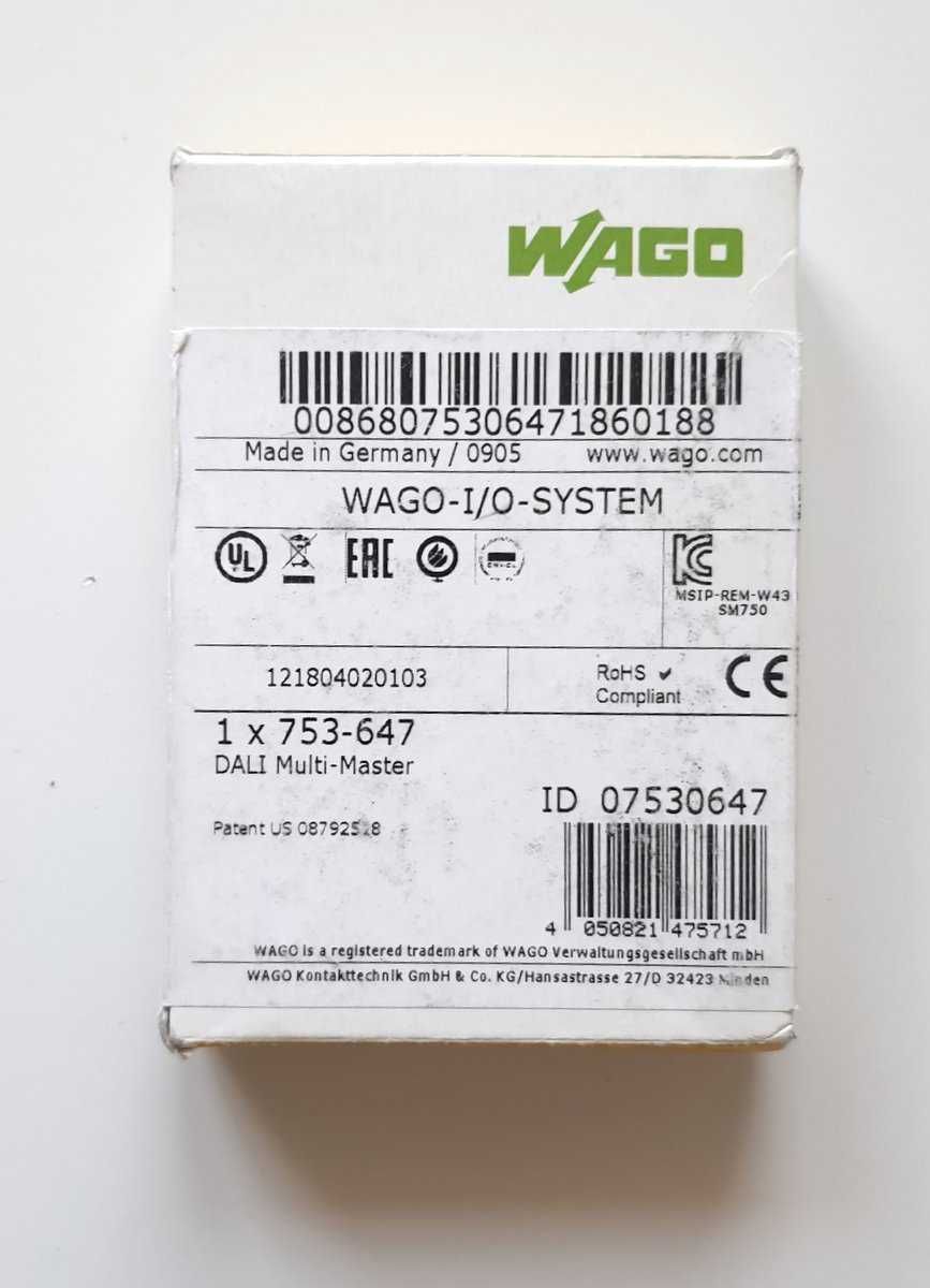 WAGO 753-647 moduł sterowania DALI Multi Master 10szt