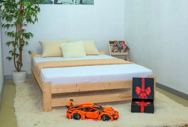 Łóżko drewniane z materacem SOSNOWE Wysyłka PL PRODUCENT