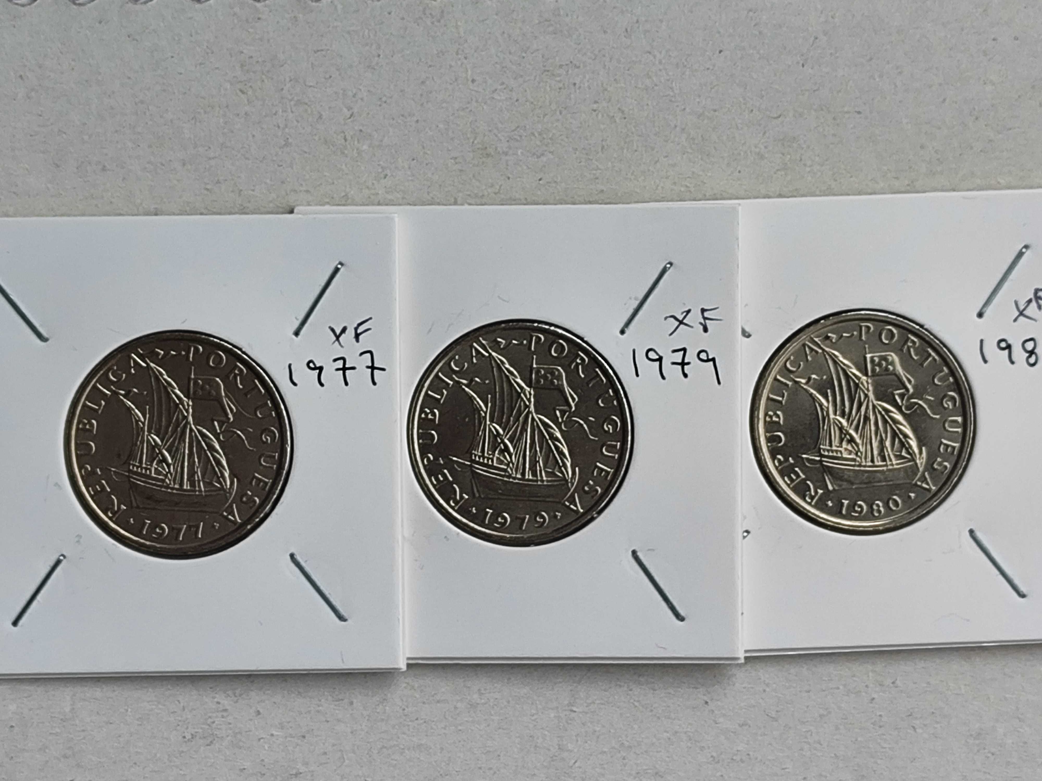 Lote de moedas de 5$ Portuguesas de 1976 a 1986 (excepto  78) a 6€