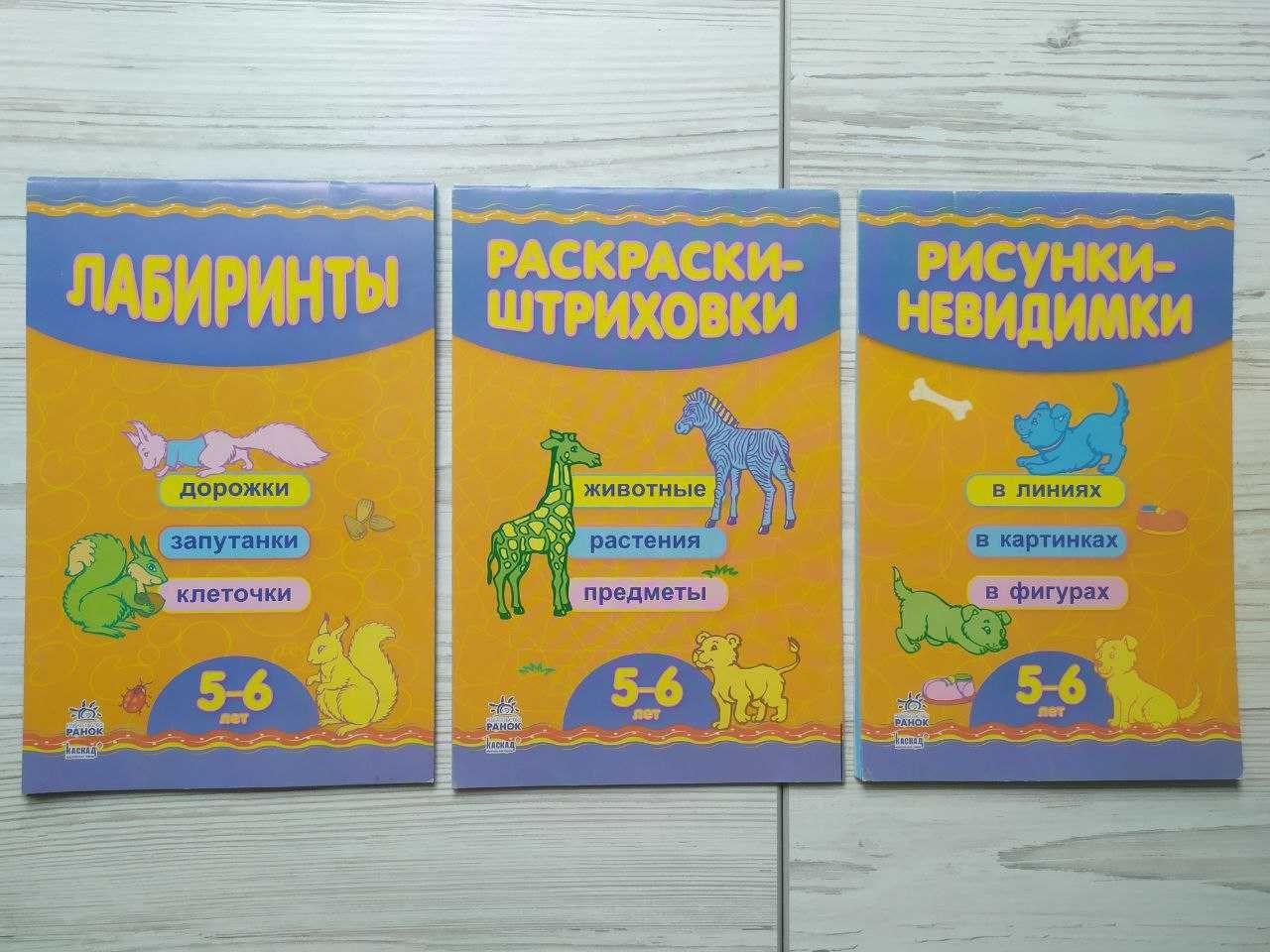 Раскраски-штриховки. Рисунки-невидимки. Лабиринты. 5-6 лет