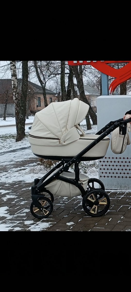 Коляска Bebi Pram 2в1 екошкіра