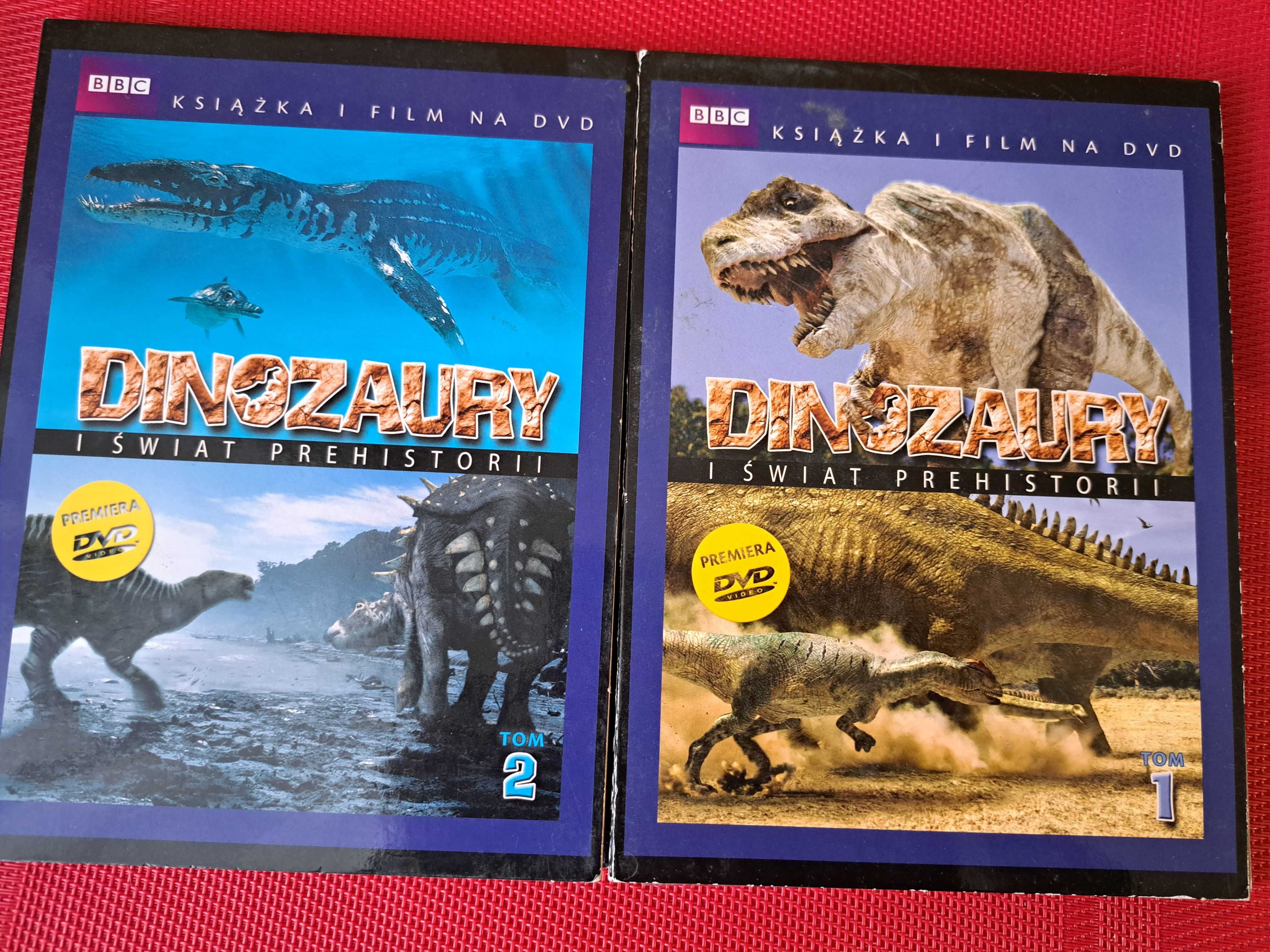 Dinozaury i świat prehistorii Książka + DVD tom 1 i 2