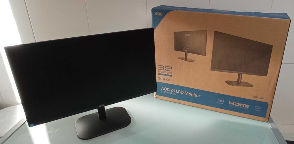 Monitor AOC 24B2XH – Como Novo! Ideal para Escritório e Gaming