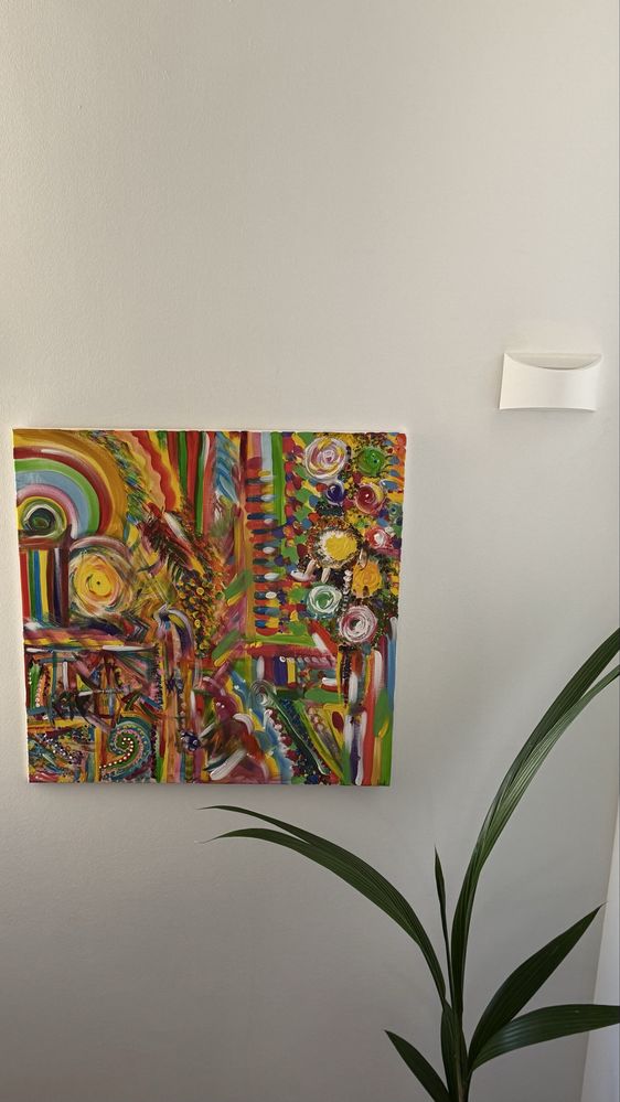 Quadro pintado à mão