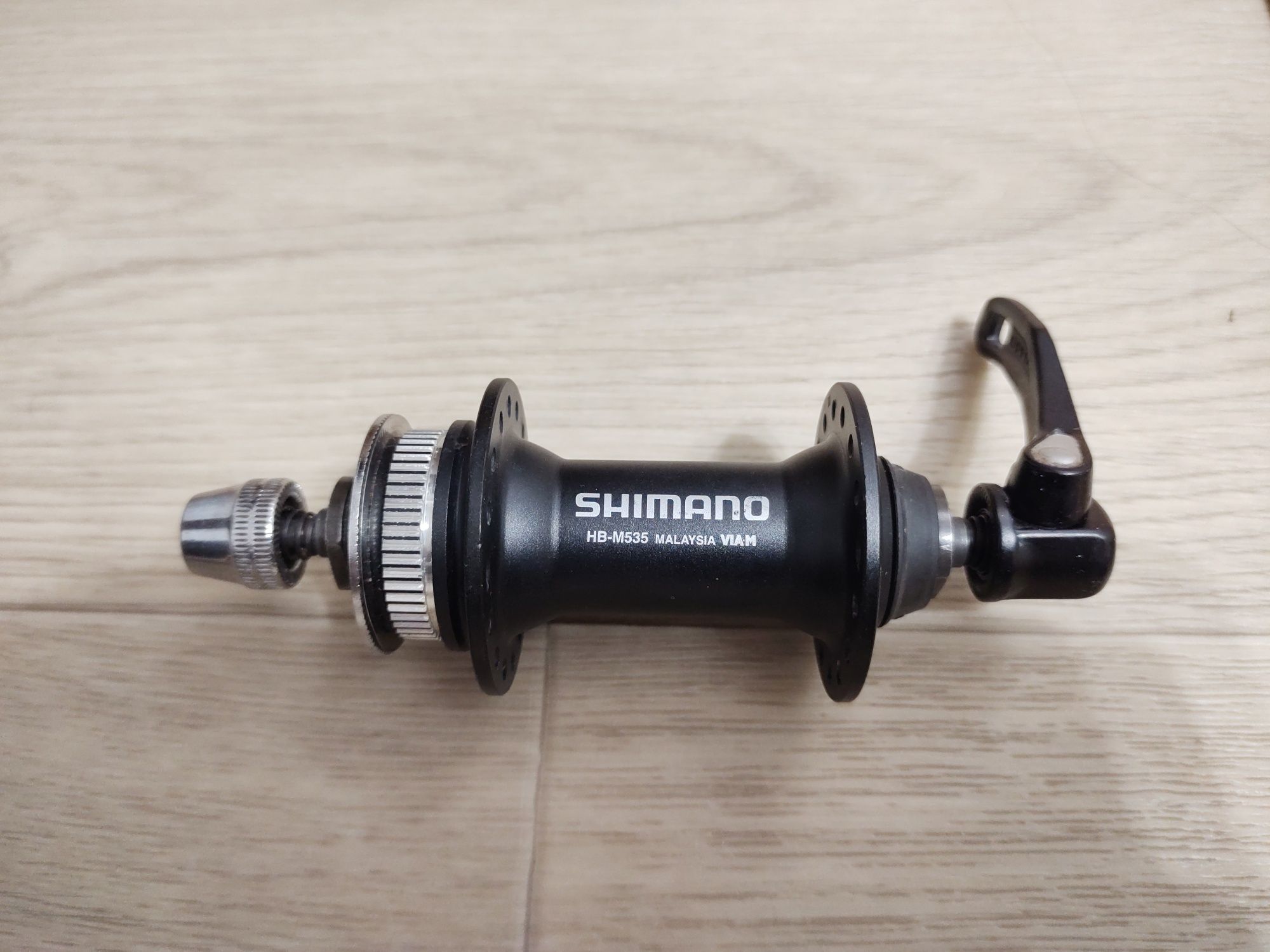 Передняя втулка Shimano M535 9mm