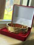 Pulseira de prata banhada a ouro