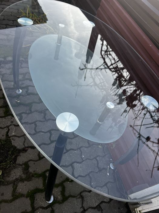 Stól szklany kuchenny