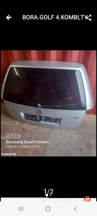 BORA kombi.GOLF 4 kombi,Tylna klapa