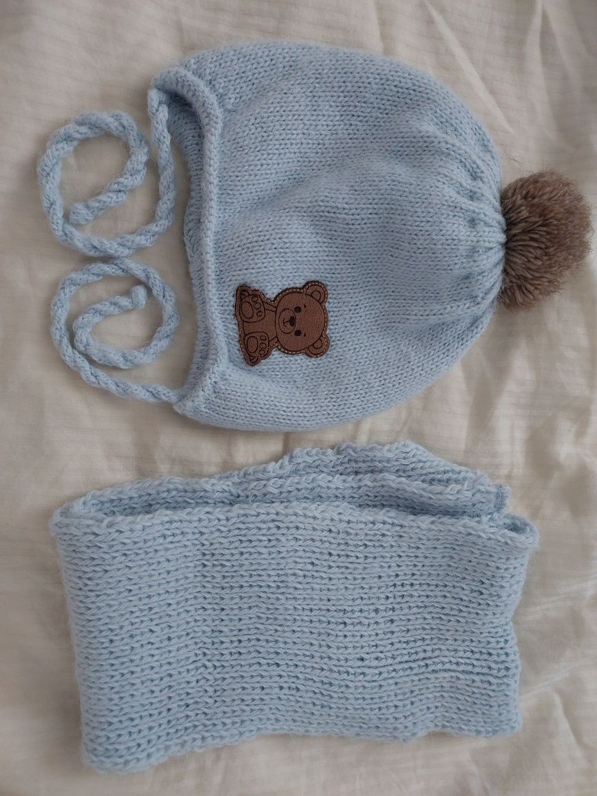 Kombinezon zimowy H&M  r62 + gratiz(czapka i czafrok)