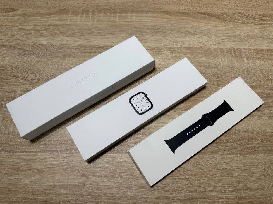 Apple Watch Series 7 (45 мм, GPS, Midnight) — ідеальний стан!
