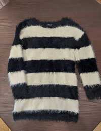 Next sweter wlochaty w paski