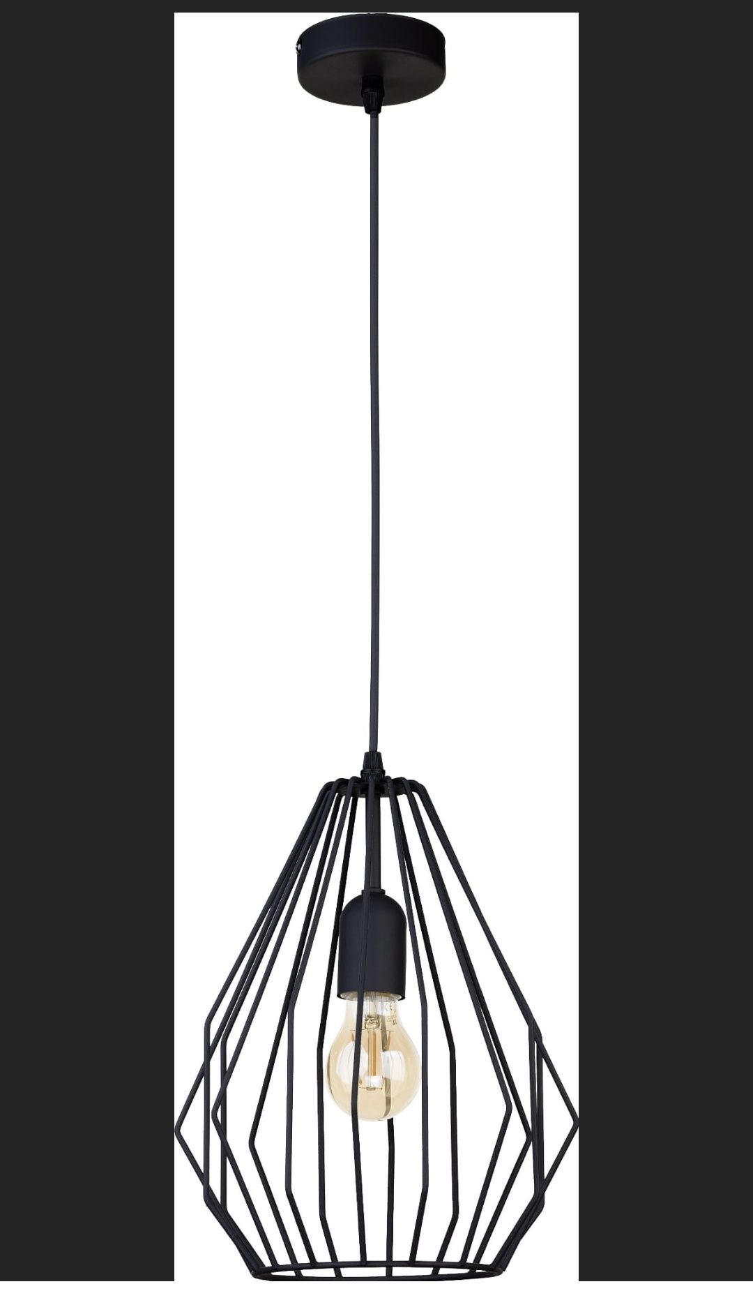 Lampa wisząca czarna