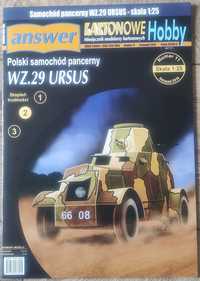 Polski samochód pancerny URSUS wz.29 1:25 model kartonowy
