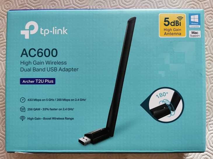 TP-LINK Archer T2U | AC600 - USB Wi-Fi Adapter and Amplifier64409555159681120