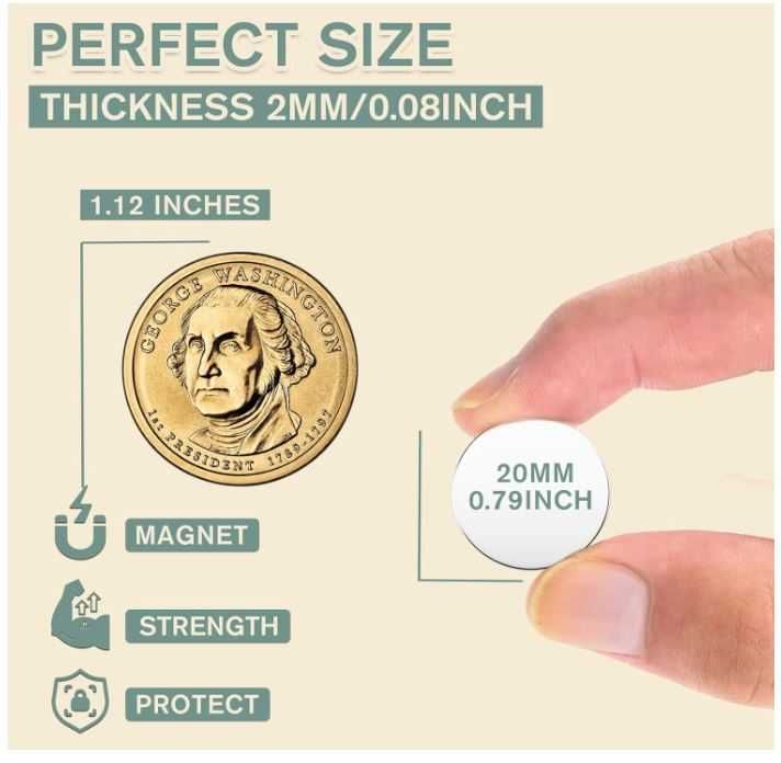 Zestaw 20 magnesów neodymowych 20x2mm Findmag