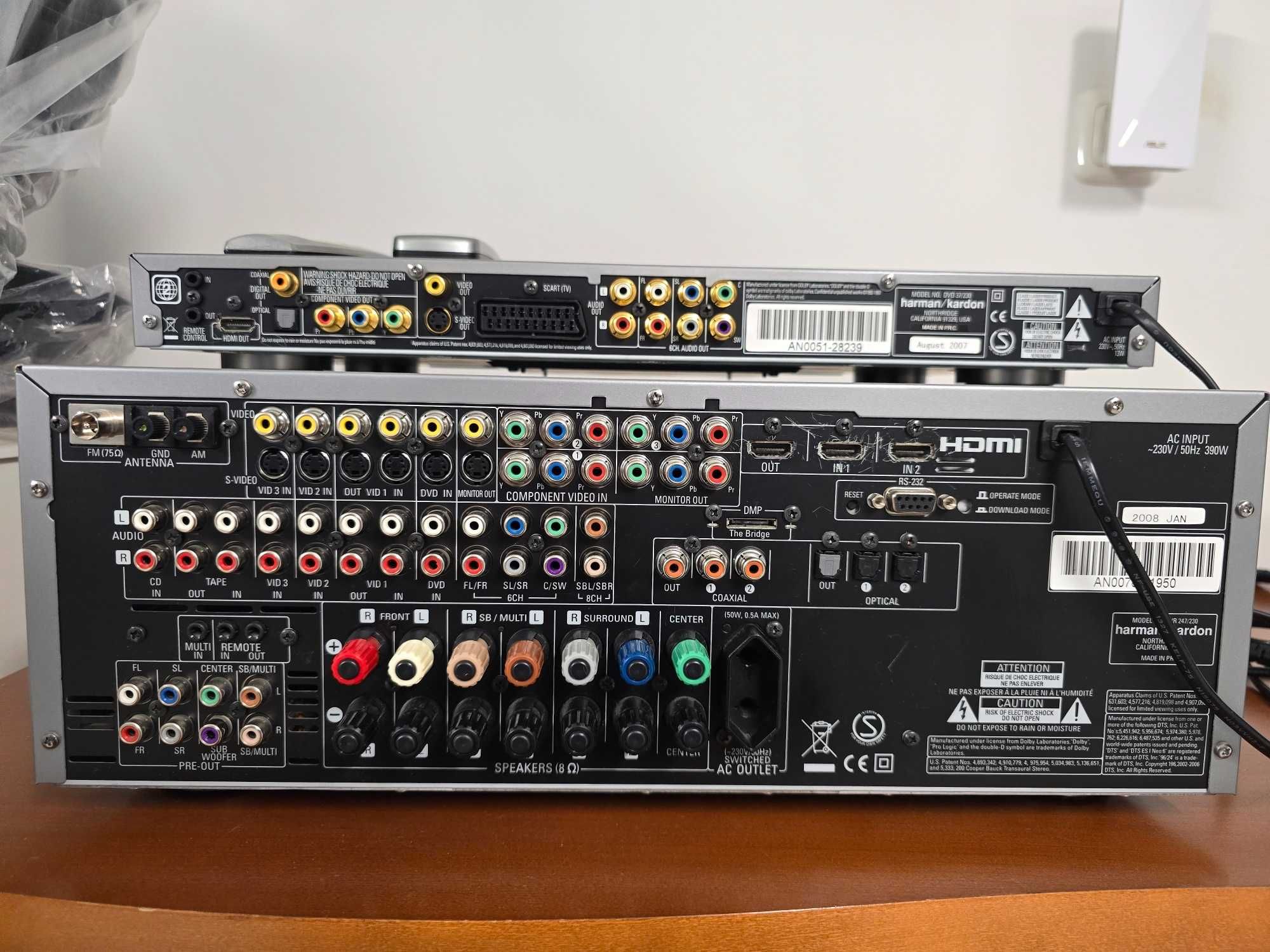 Amlituner 7.1 Harman Kardon AVR247 + DVD 37