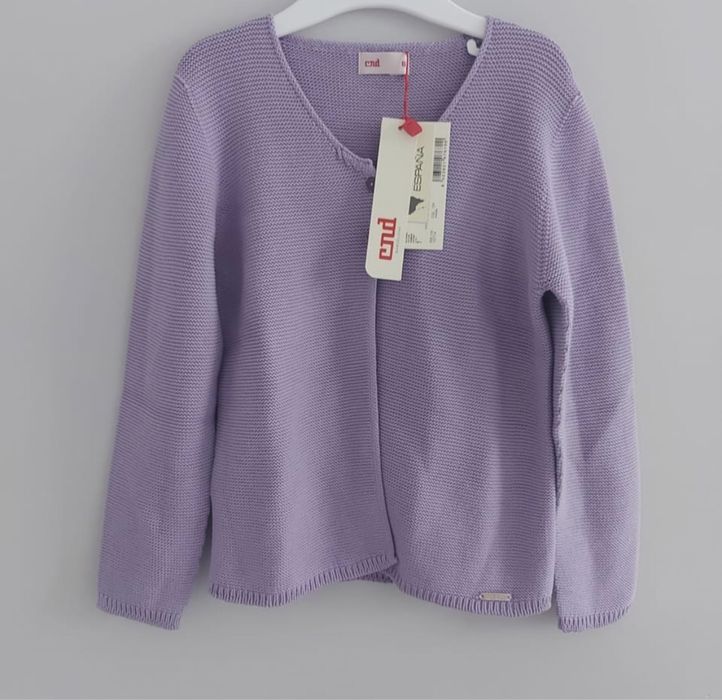 Sweterek Cóndor dzianinowy lila 6 lat