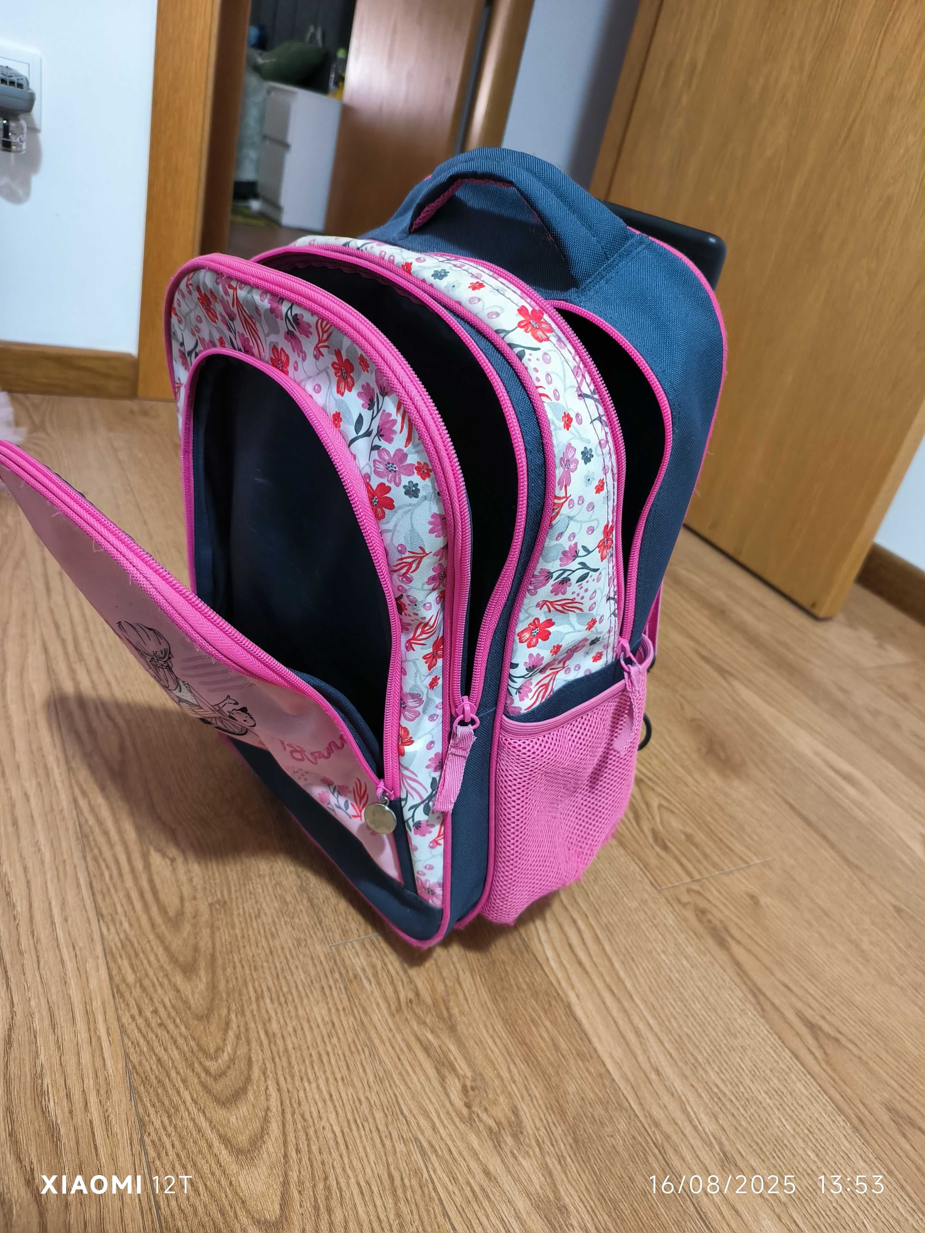 Mochila com rodinhas menina