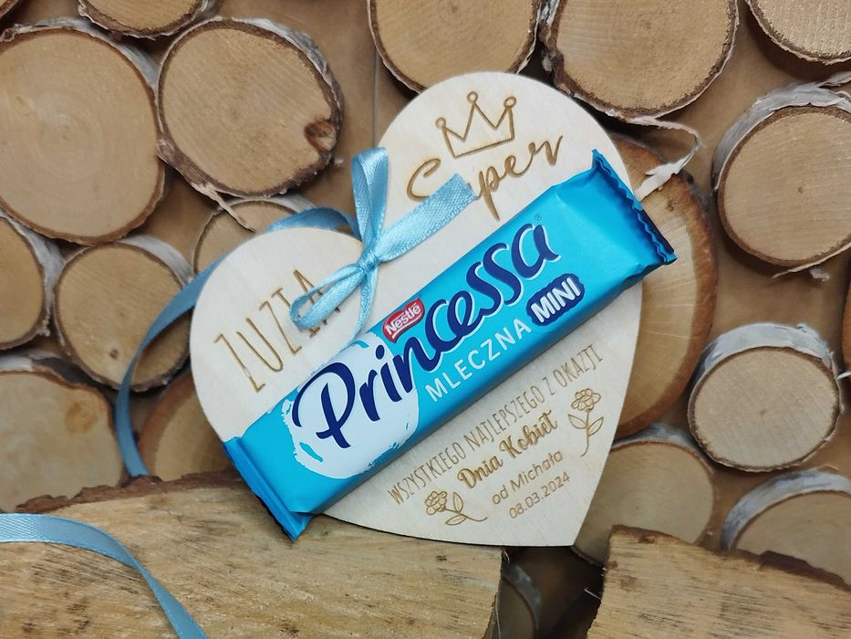 Serce z batonikiem * Dzień kobiet * zawieszka  dla dziecka