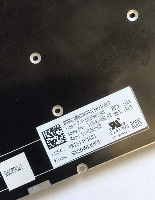 Клавіатура для Ноутбука. LENOVO Ideapad. Кнопки На запчастини