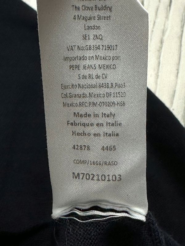 Hackett London Bawełniany Sweterek w Serek Męski 100% Pima Cotton Logo