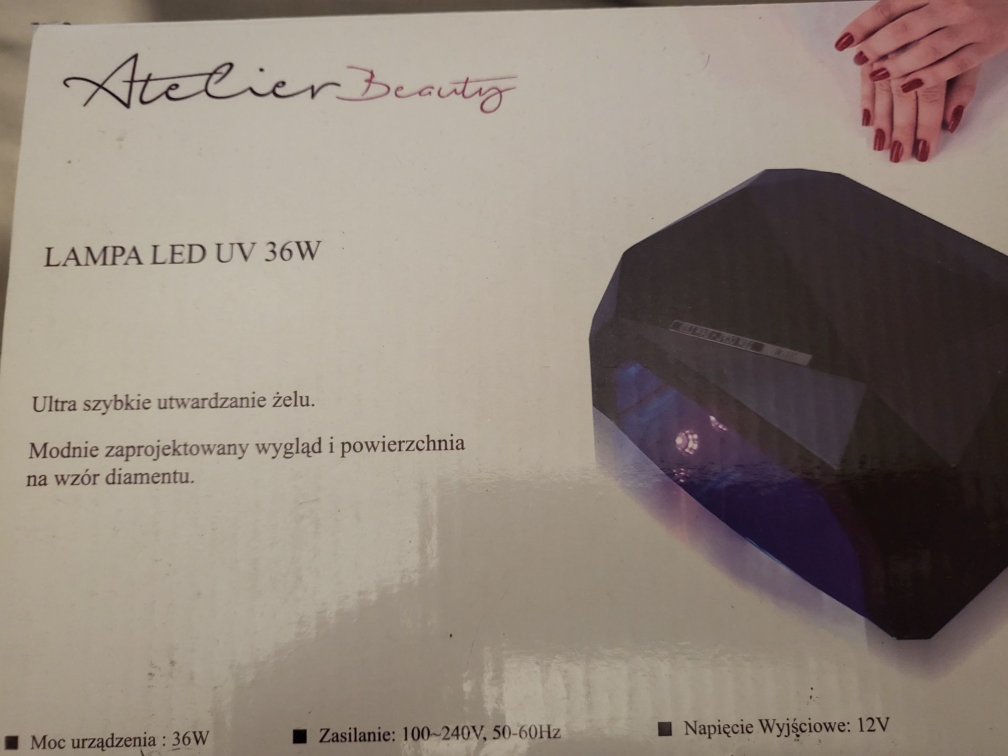 Lampa Led UV 36W, Diamond Sensor, utwardzanie, hybryda