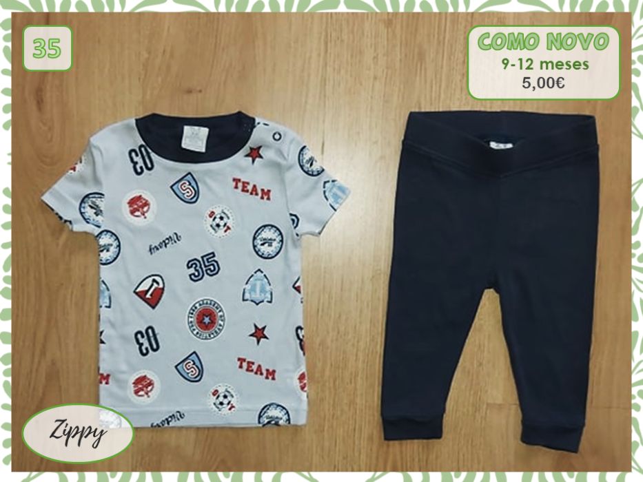 Babygrows e pijamas, vários tamanhos (oferta portes)