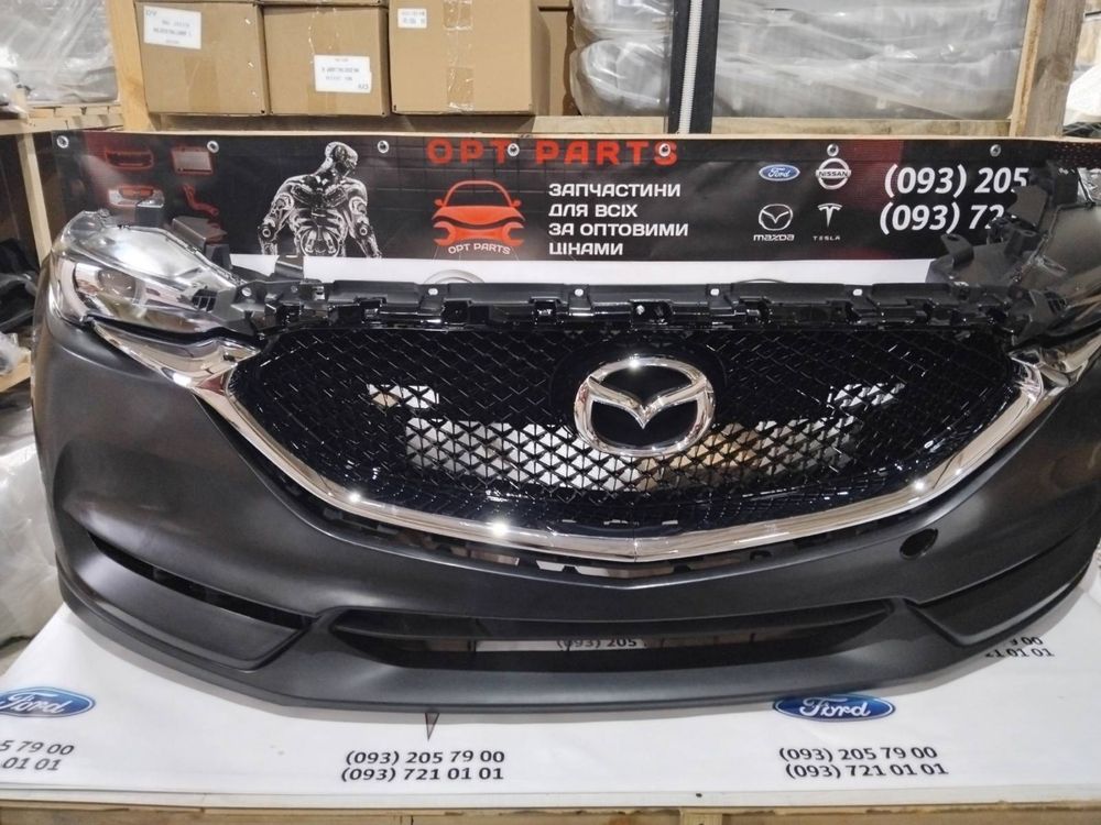 Cx5 фары накладка mazda cx-5 KF фари бампер решітка 2017-2024