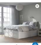 Rama łóżka ikea brnes