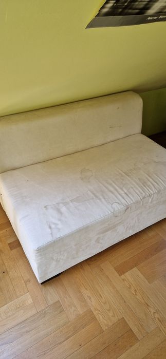 Kanapa kremowa modułowa z 3 elementów