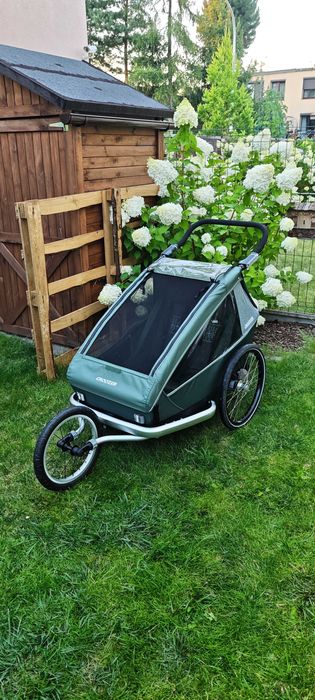 Przyczepka Croozer Kid Vaaya 2 climatex, hamaczek, zestaw do biegania