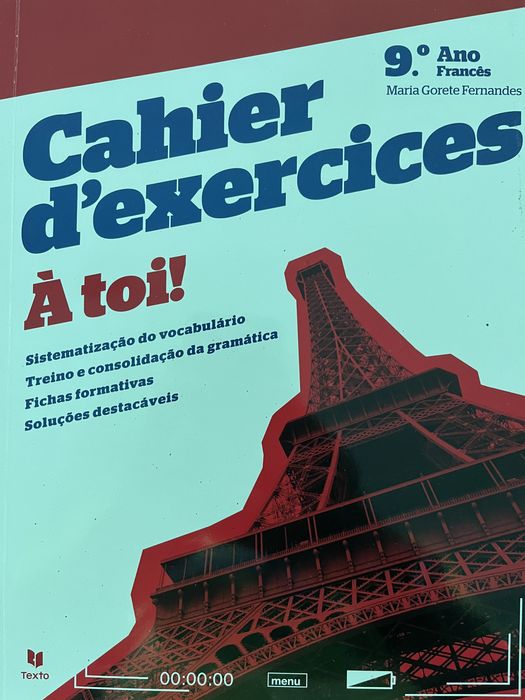 Livro “À toi!” - Cahier d’exercices - Francês 9 #novo#