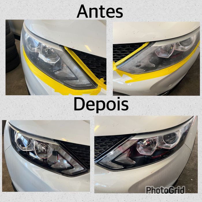 Polimento, restauração de óptica a 15€ cada.