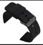 Pasek do zegarka nowy czarny 24 mm