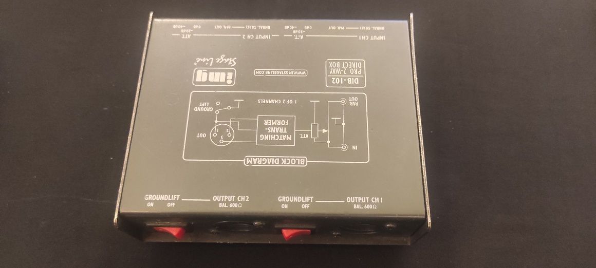 Di box stage line 2 kanałowy stereo Dib 102