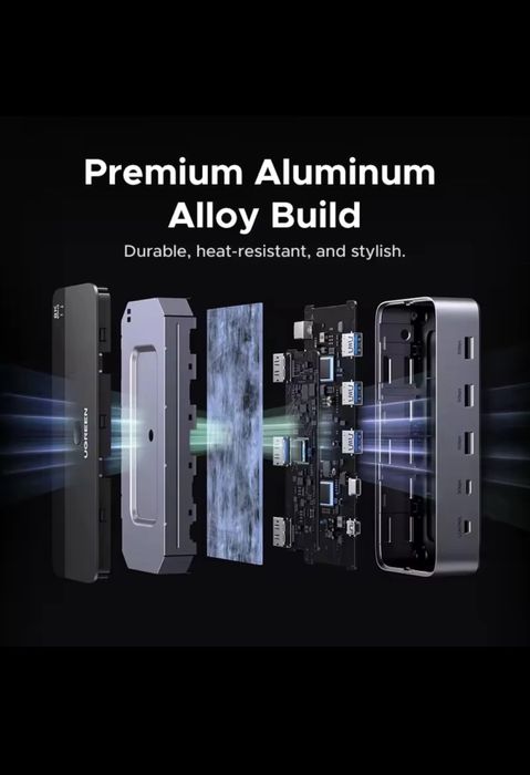 KVM Перемекач 8K UGREEN AK 700 Black