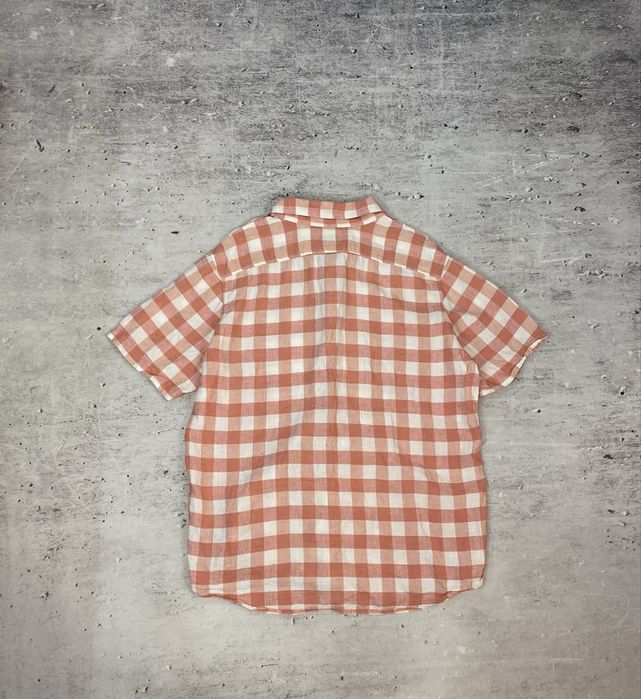 L.L. Bean męska lniana koszula w kratę rozmiar XL~