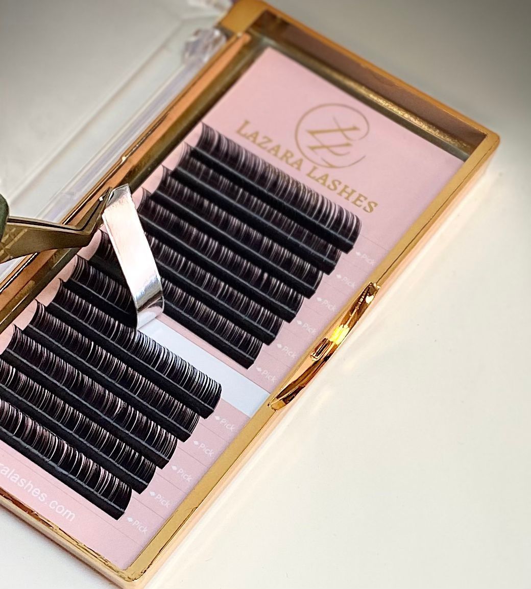Nowe rzęsy "Lazara Lashes" skręt J, B, C, D, D+