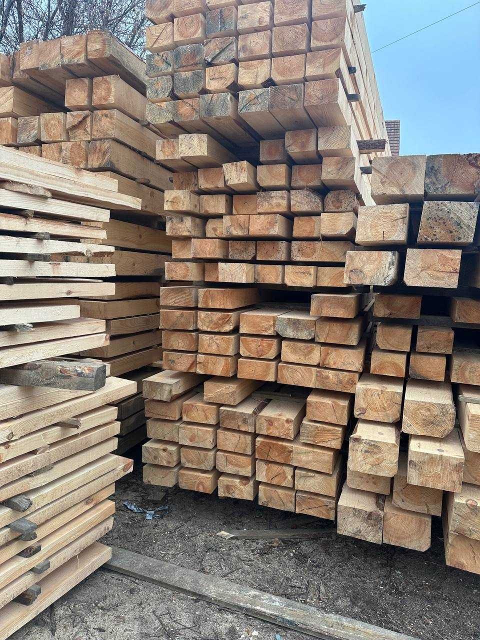 Пиломатеріали для будівництва: дошка обрізна, брус, рейка. Якість
