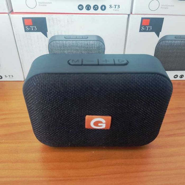 Mini coluna Bluetooth rádio FM USB micro SD MP3 11x8x4cm