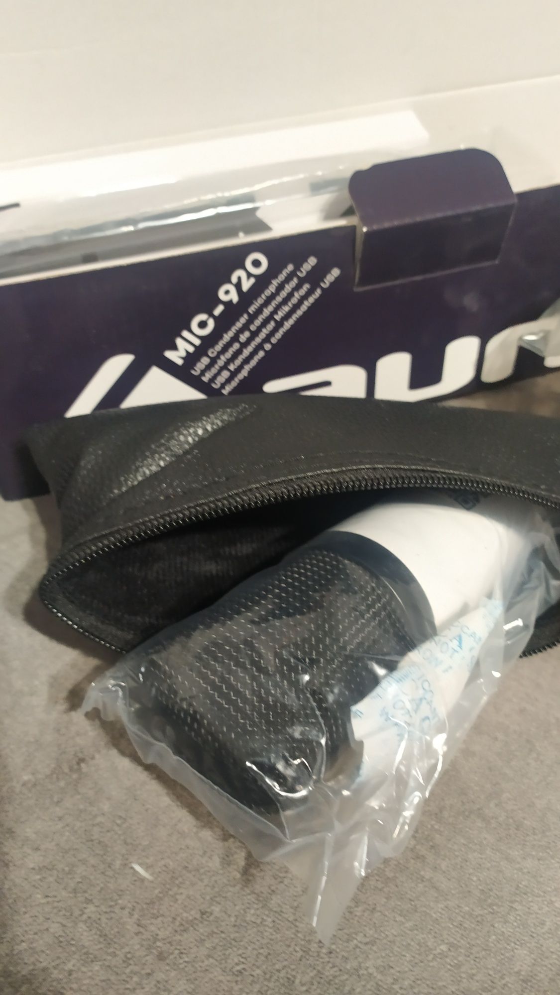 Nowy mikrofon pojemnościowy auna MIC-920 usb