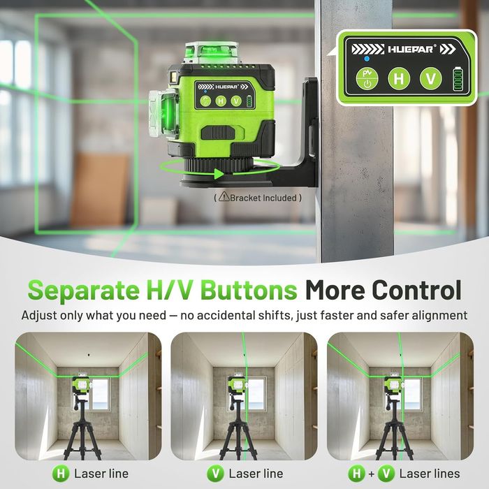 Лазерний рівень Y03CG з цифровим кутовим екраном