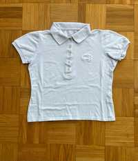 Polo Koszulka Burberry white small logo women