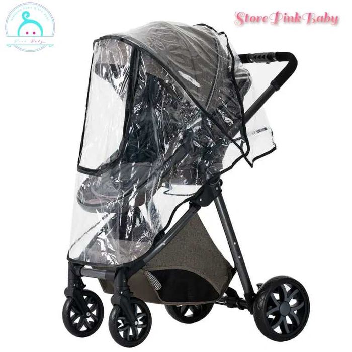 Carrinho de bebé 3 em 1 PinkBaby - LUXUS MAGIC  - Chocolate Gold