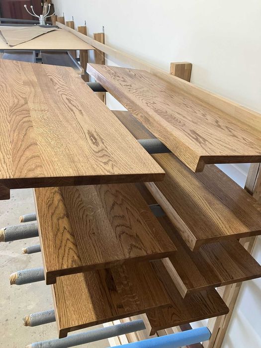 Stopnie schody trepy nakładki drewniane dębowe Pomiar Dostawa Wysyłka