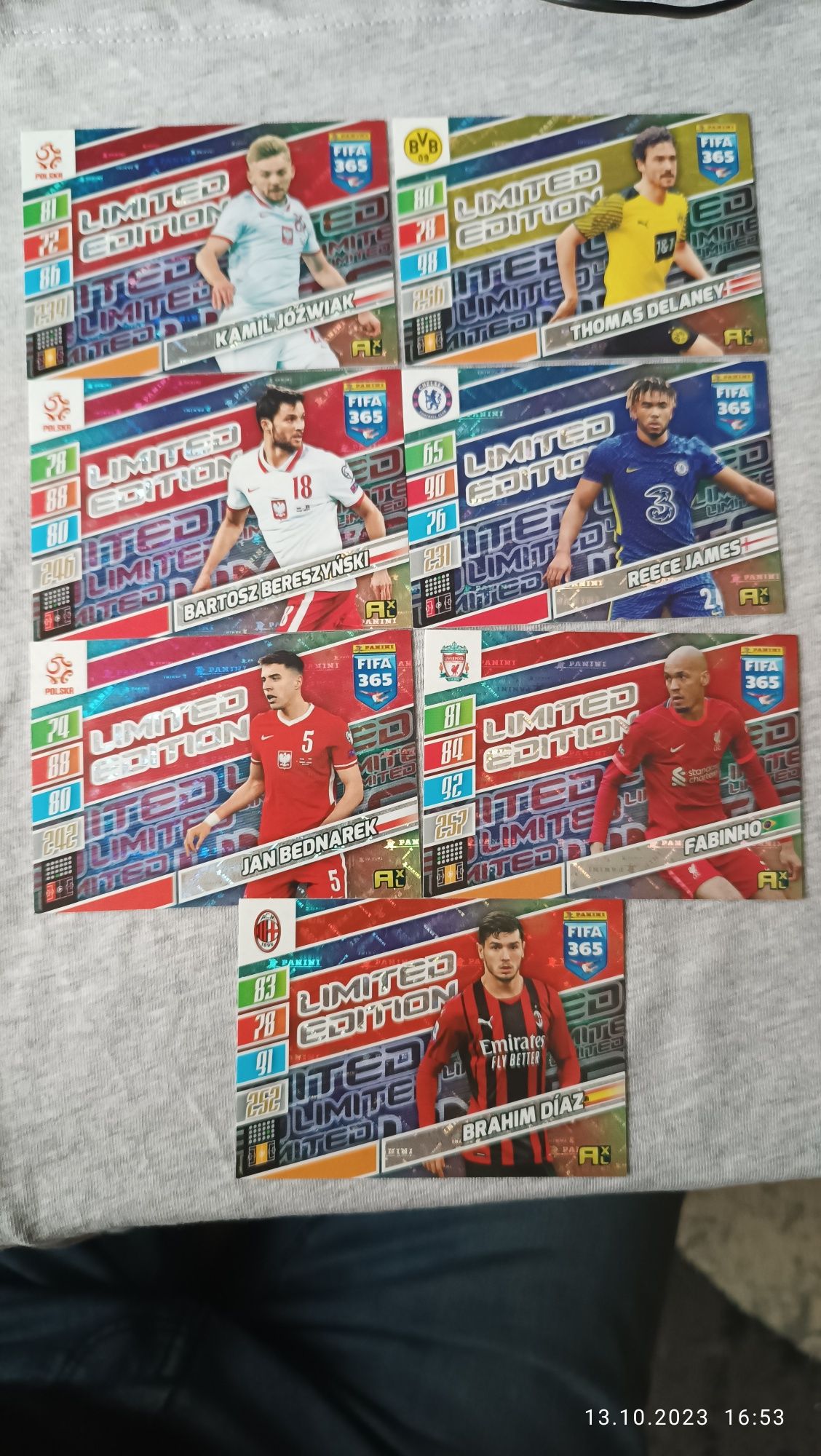 Karty limited edition FIFA 365 Wybór 2021 panini 2022