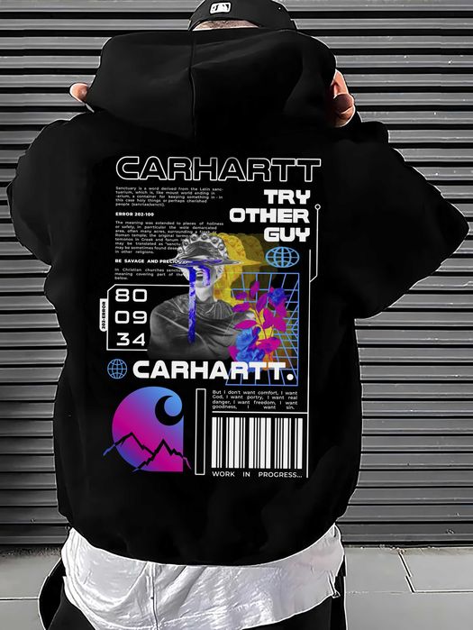 С М Л ХЛ » Худи Carhartt 404 » Биг Лого Принт » Кофта зипка Кархарт