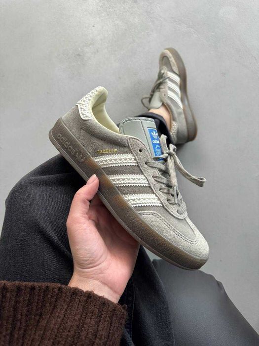 Кросівки Adidas Gazelle Beige/White premium