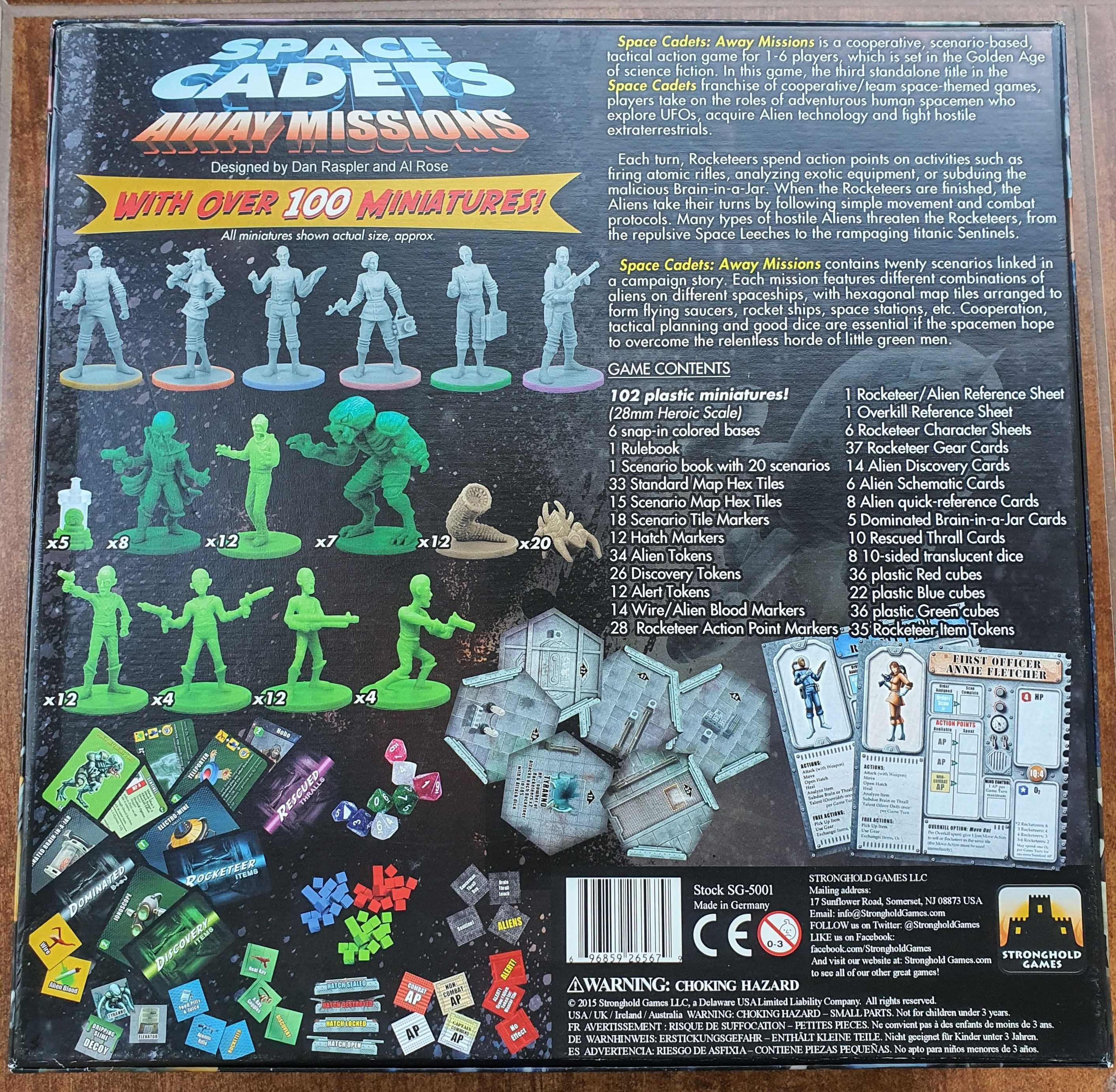 Space Cadets: Away Missions, gra planszowa, EN