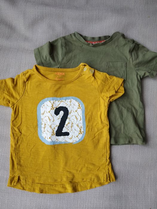 Dwa t-shirty 74/80